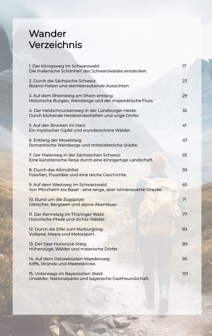 Wandern in Deutschland