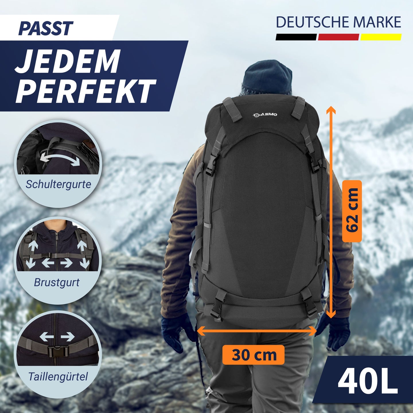 Wanderrucksack mit Trinkblase