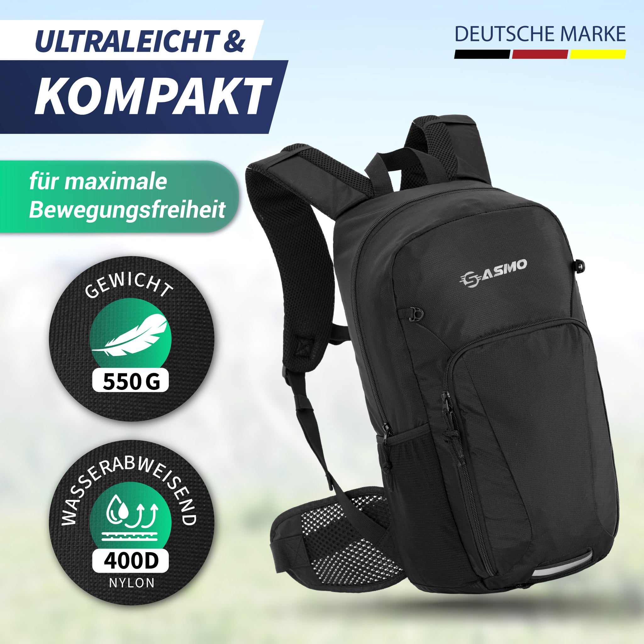 Fahrrad- & Skirucksack 20l