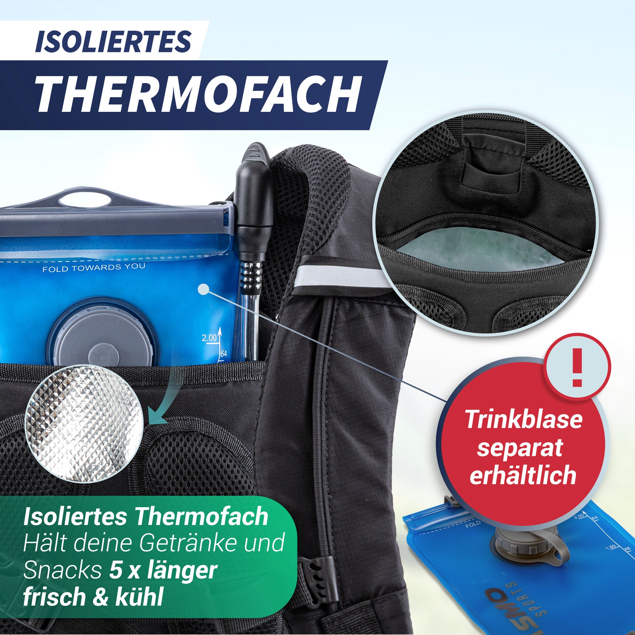 Fahrrad- & Skirucksack 20l
