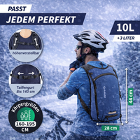 10+3L Skirucksack mit Trinkblase