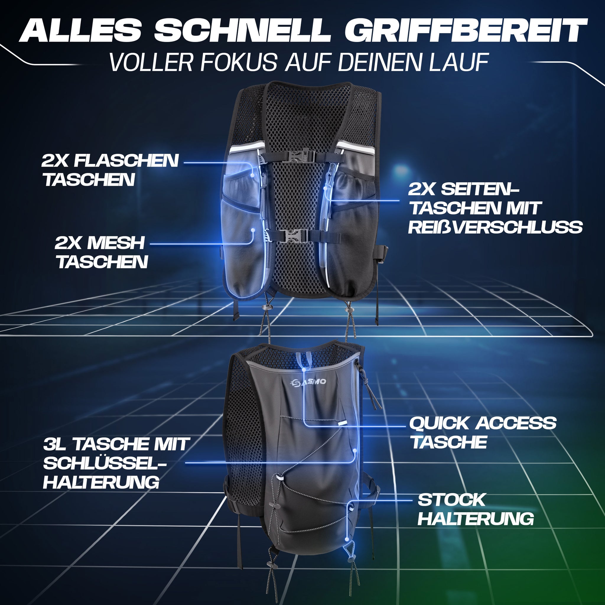 Laufweste & Trinkrucksack 5L
