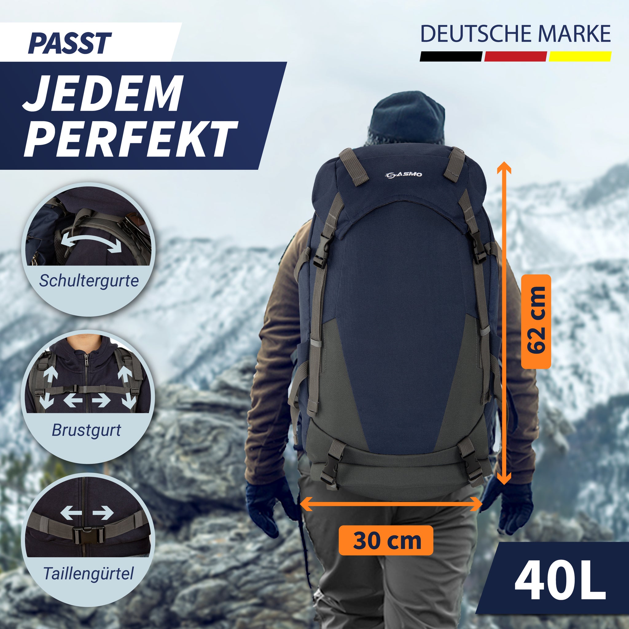 wanderrucksack mit trinksystem Wanderrucksack mit Trinkblase – SASMO