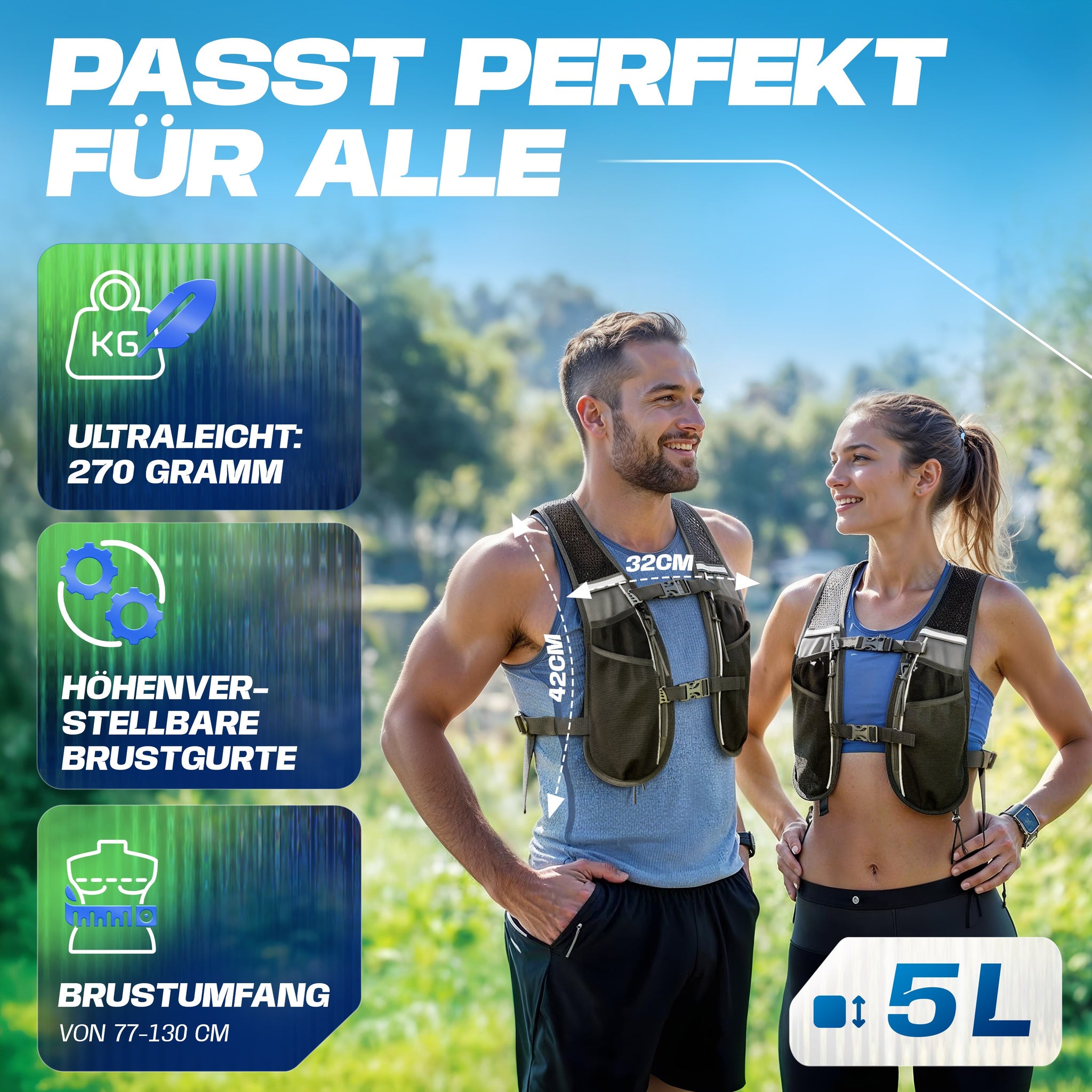 5L Laufweste & Trinkrucksack