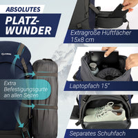 Wanderrucksack mit Trinkblase