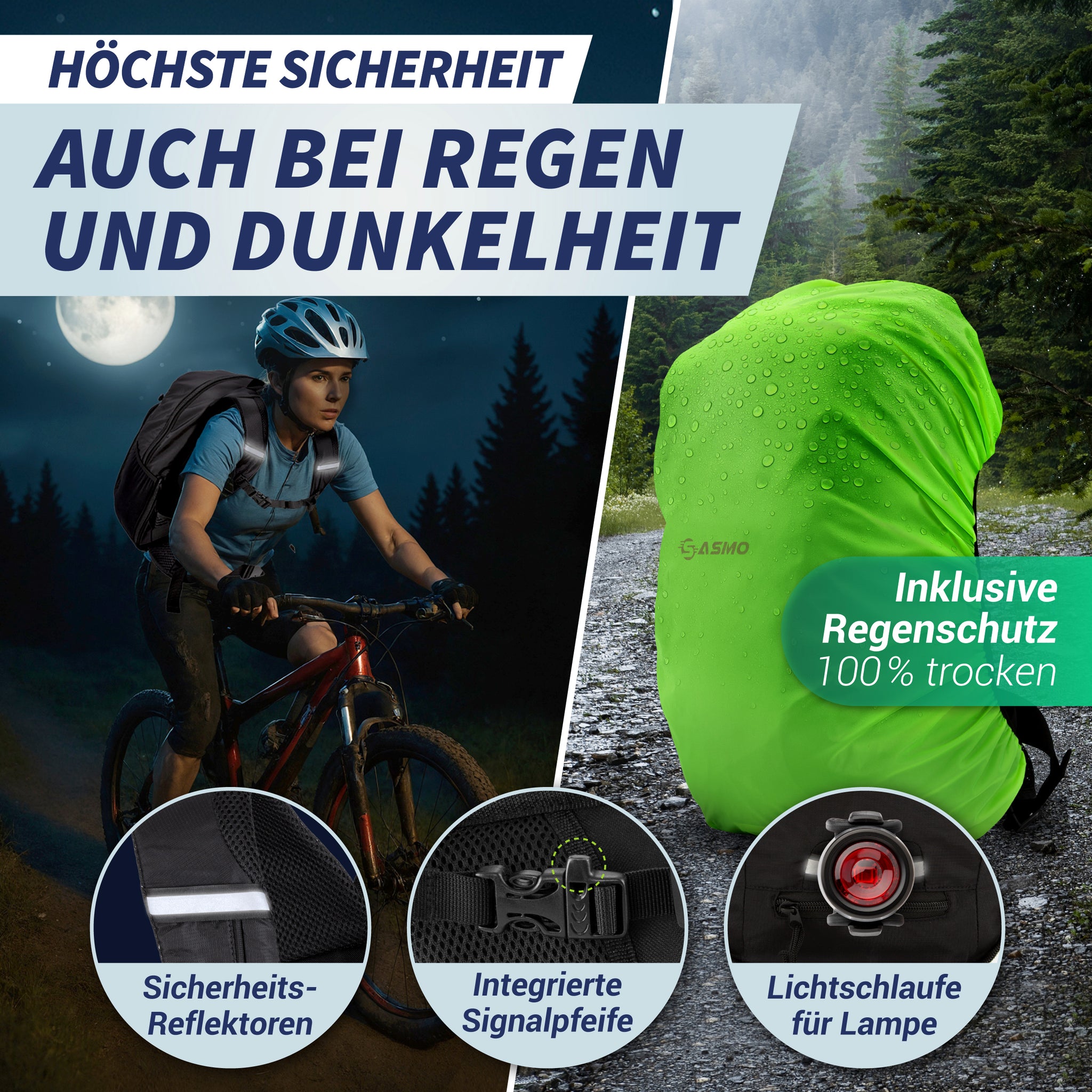 20L Fahrrad- & Skirucksack mit Trinkblase