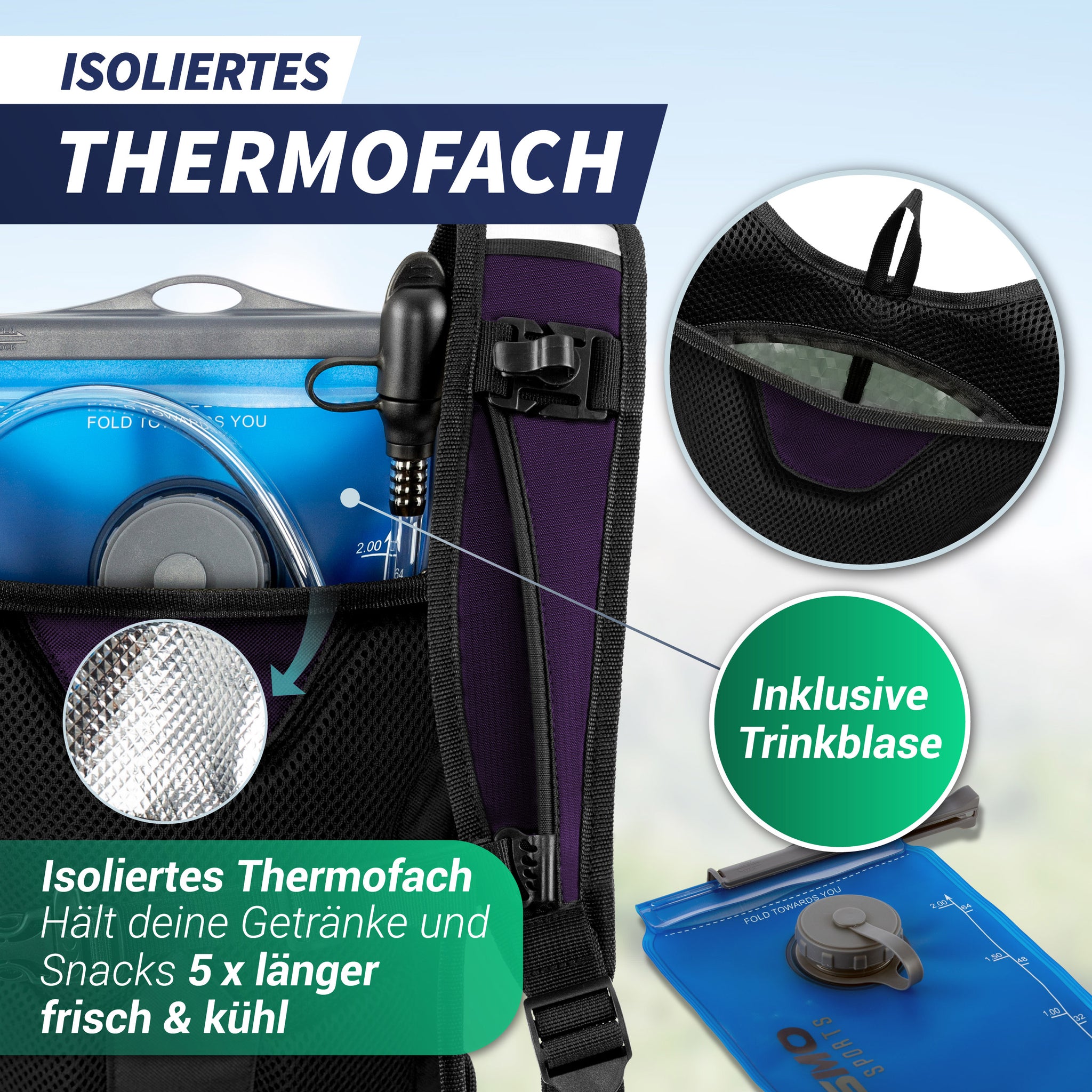 Trinkrucksack mit Trinkblase