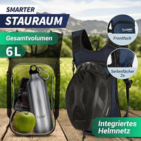 Fahrrad- & Skirucksack 6L mit Trinkblase