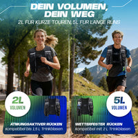2L Laufweste & Trinkrucksack