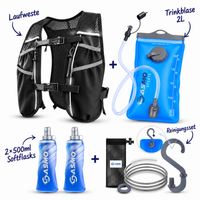 Laufweste 5L - Inkl. 2x 500 & Trinkblase & Reinigungsset