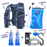 Laufweste 5L - Inkl. 2x 500 & Trinkblase & Reinigungsset