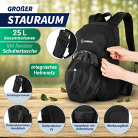 25L Fahrrad- & Skirucksack
