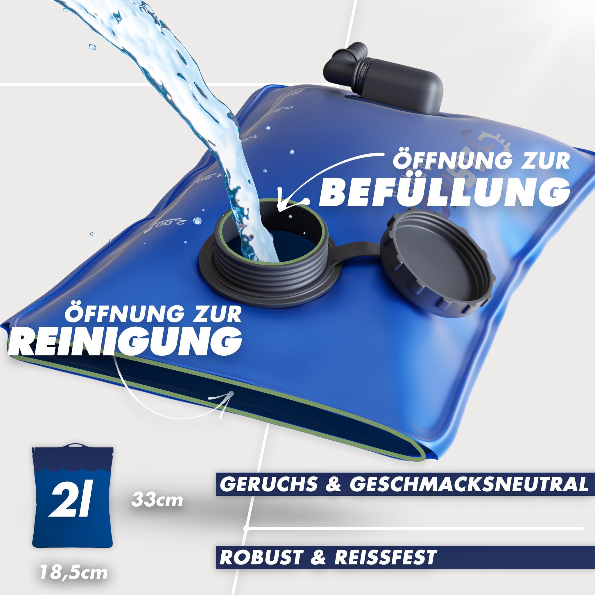 6L Skirucksack  mit Trinkblase