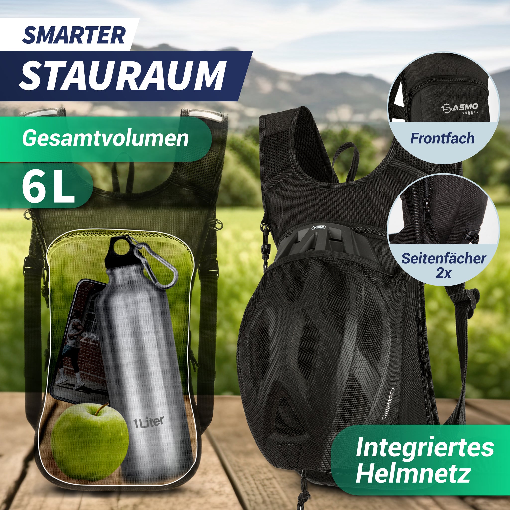 fahrradrucksack ohne schwitzen Dein minimalistischer Fahrradrucksack – 6L für das Wesentliche – SASMO