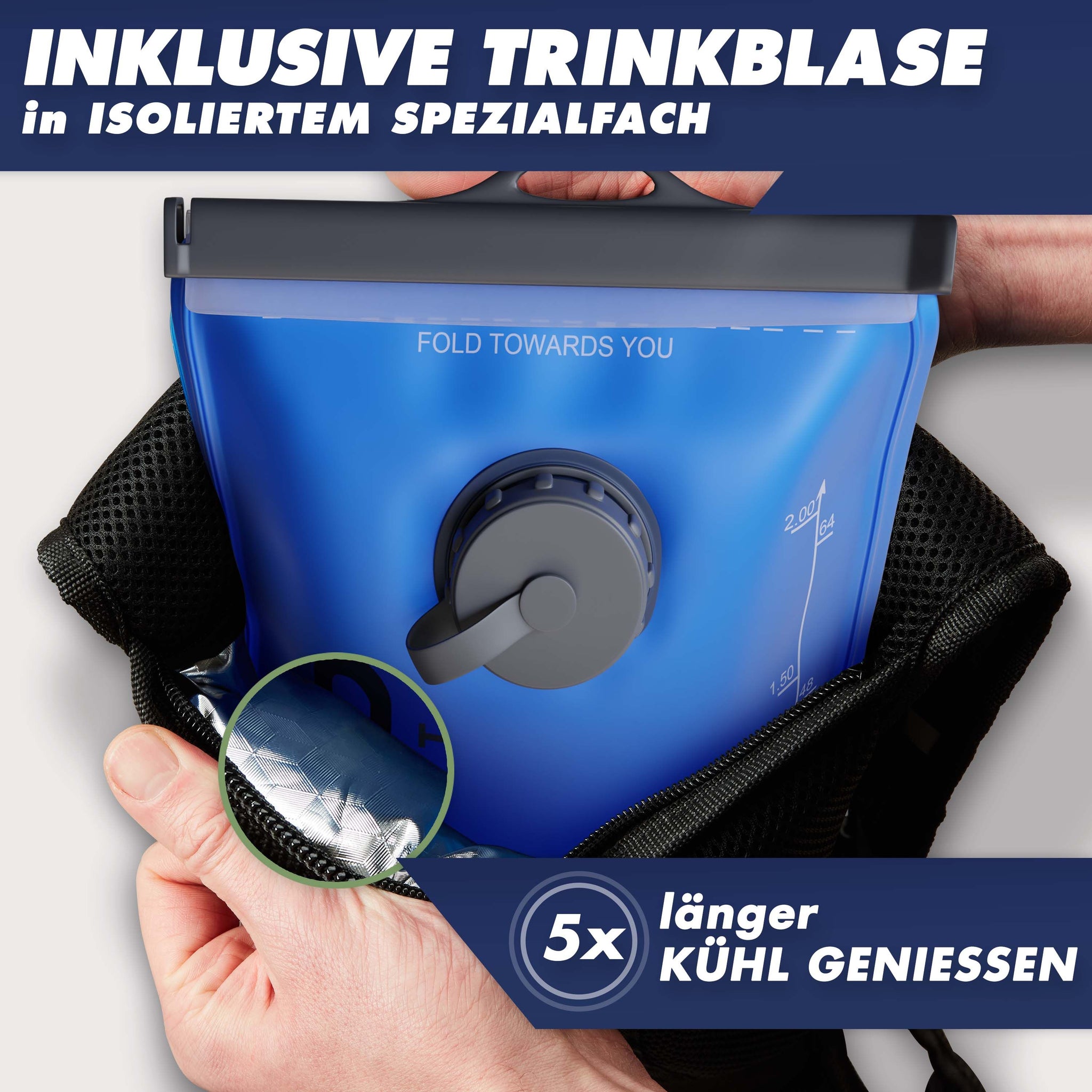 6L Skirucksack  mit Trinkblase