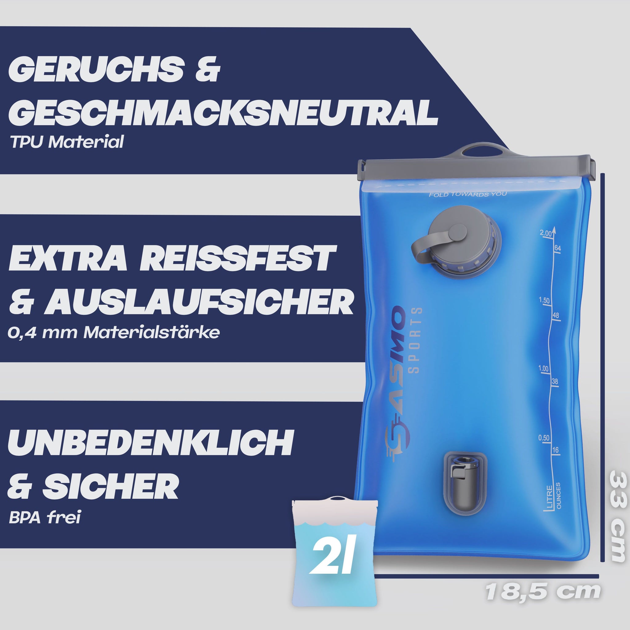 20L Fahrrad- & Skirucksack mit Trinkblase