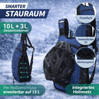 10+3L Skirucksack mit Trinkblase