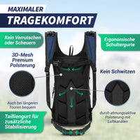Fahrrad- & Skirucksack 10+3l