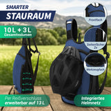 Fahrrad- & Skirucksack 10+3l