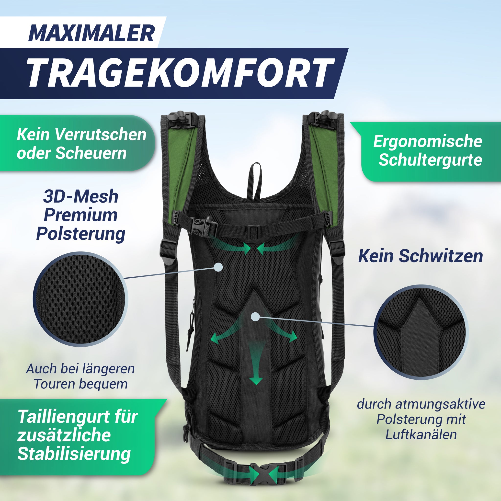 fahrradrucksack mit trinksystem test 10+3L Fahrradrucksack mit Trinksystem – leicht, robust, durchdacht – SASMO