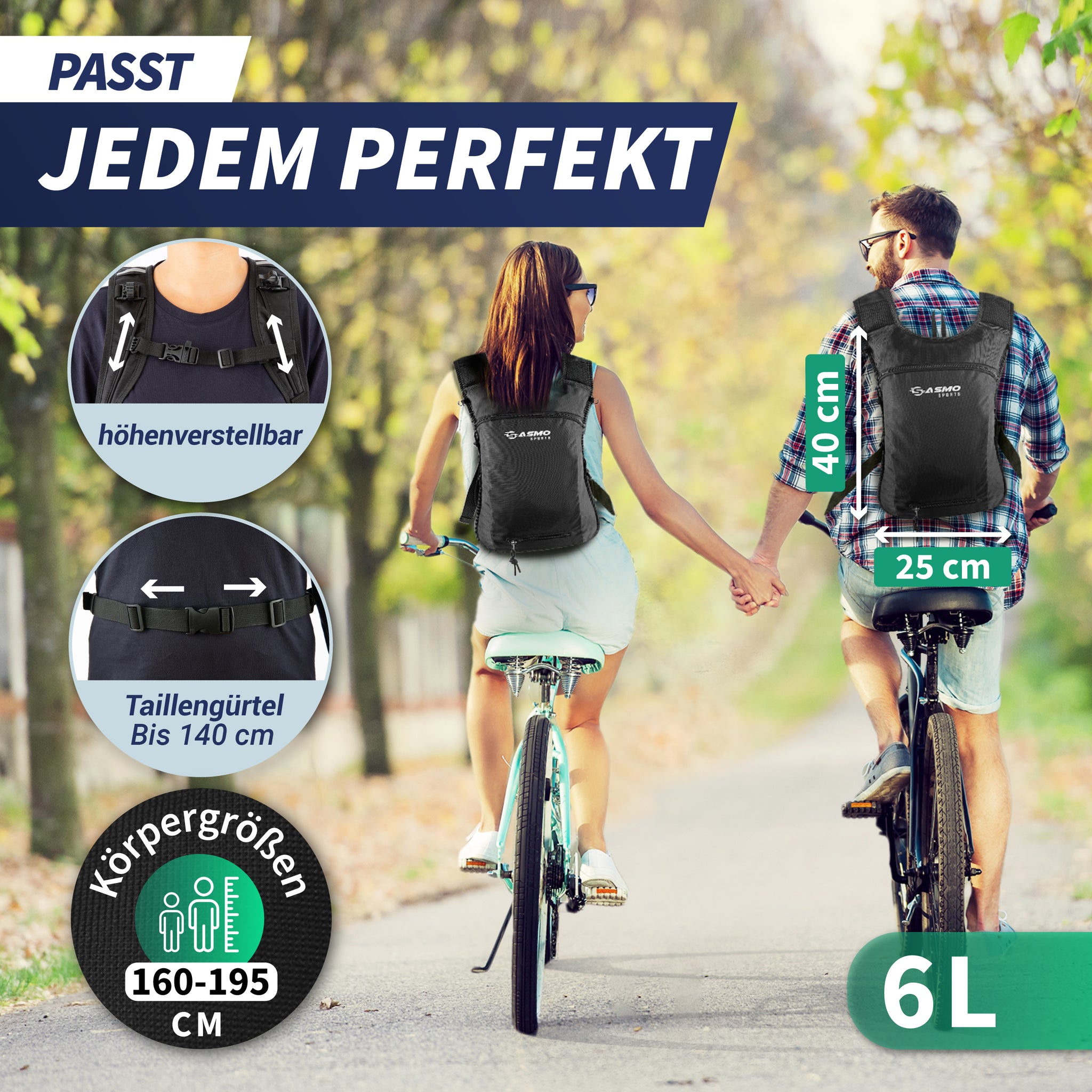 fahrradrucksack 6 liter Dein minimalistischer Fahrradrucksack – 6L für das Wesentliche – SASMO