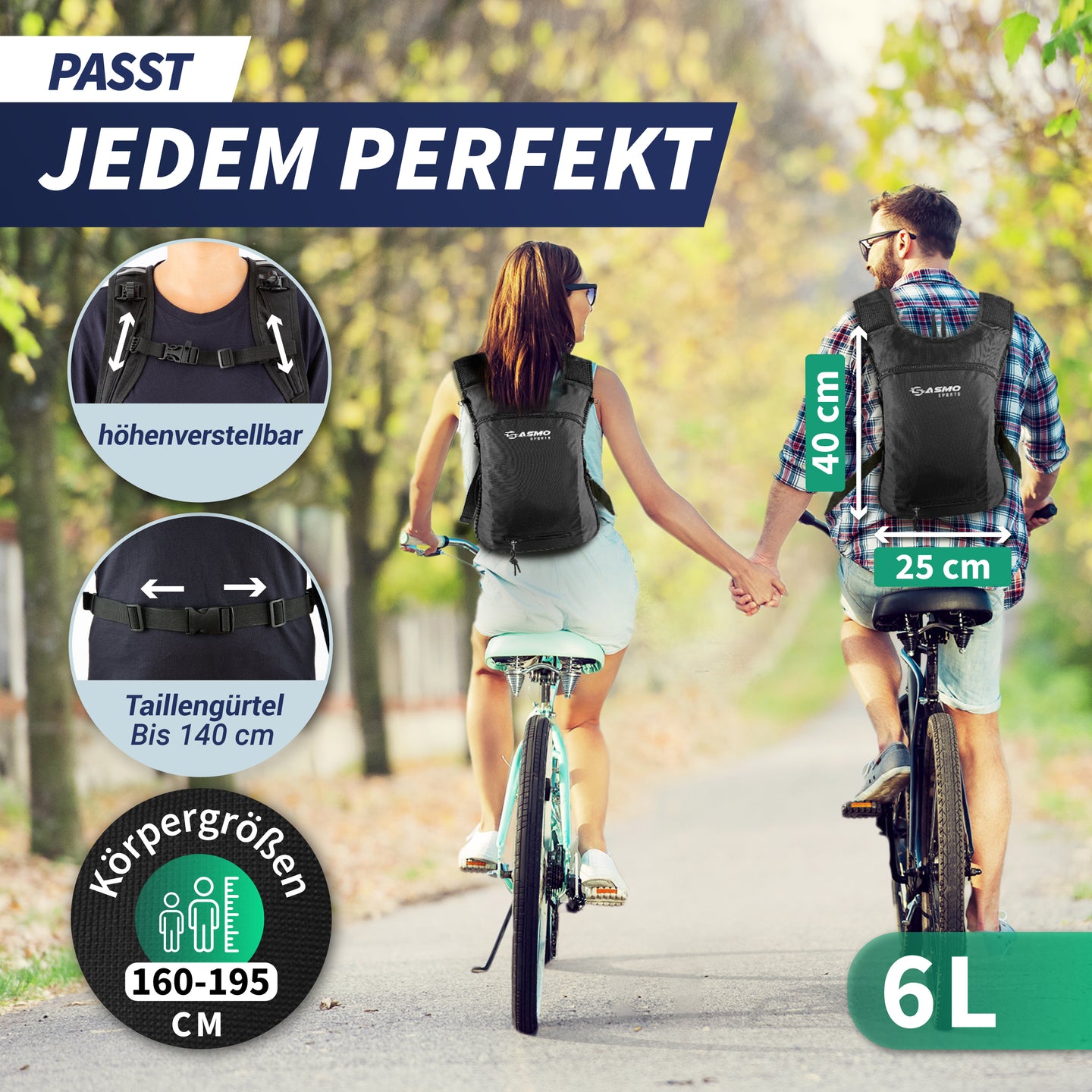 Fahrrad- & Skirucksack 6L